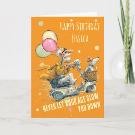 Tarjeta Funny Mobility Scooter Birthday Card