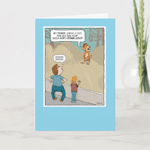 Tarjeta Funny Monkey Business Cumpleaños