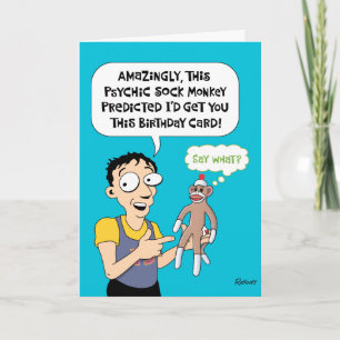 Tarjeta Funny Monkey Cumpleaños