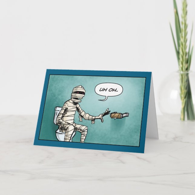 Tarjeta Funny Monster Mummy (Anverso)