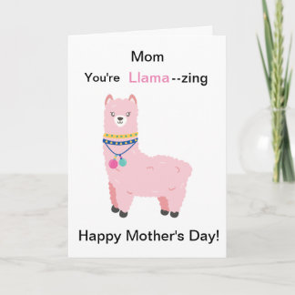 Tarjeta Funny Mother's Day Llama 