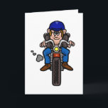 Tarjeta Funny Motorcycle Blessing Birthday Card<br><div class="desc">Una tarjeta de diversión para cualquier entusiasta de la motocicleta. Puede cambiar el texto de esta tarjeta (frontal e interior) para cualquier propósito que desee. Además, si desea personalizar adicional, haga clic en el botón "Personalizar". Para cambiar el tamaño de los gráficos, muévalos, etc., haga clic en el segundo botón...</div>