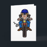 Tarjeta Funny Motorcycle Blessing Birthday Card<br><div class="desc">Una tarjeta de diversión para cualquier entusiasta de la motocicleta. Puede cambiar el texto de esta tarjeta (frontal e interior) para cualquier propósito que desee. Además, si desea personalizar adicional, haga clic en el botón "Personalizar". Para cambiar el tamaño de los gráficos, muévalos, etc., haga clic en el segundo botón...</div>
