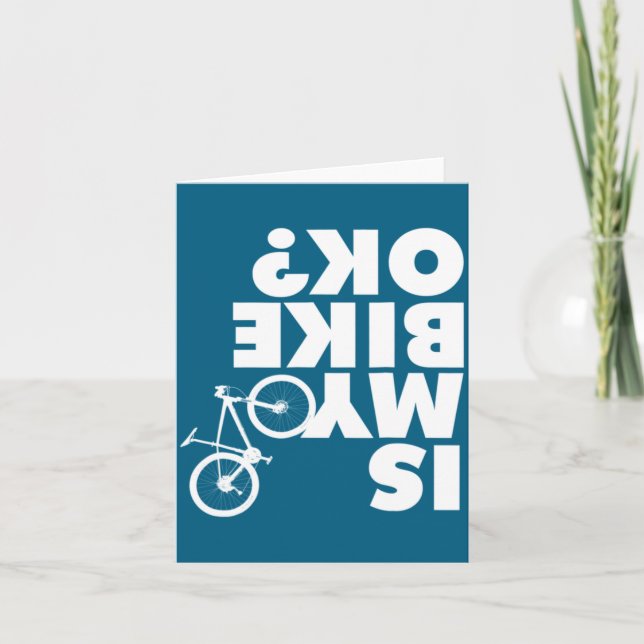 Tarjeta Funny Mountain Bike  (Anverso)