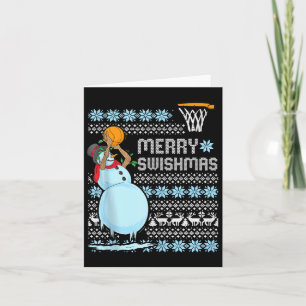 Tarjeta Funny Navidades de baloncesto citan Mamáes de nata