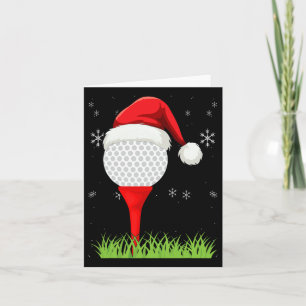 Tarjeta Funny Navidades de golf Apparthotel Holiday Golf B