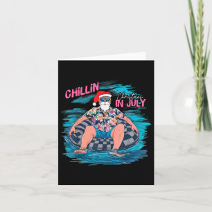Tarjeta Funny Navidades De Trump Chillin En El Verano De J