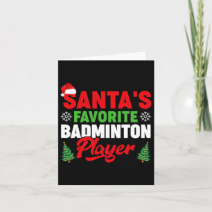 Tarjeta Funny Navidades favoritos de Santa Claus en Badmin