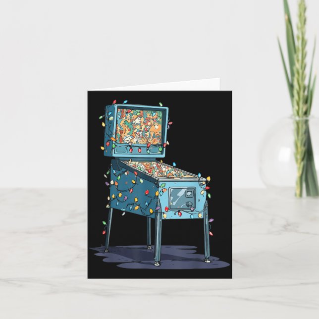 Tarjeta Funny Nball Machine Christmas Graphics Lights Love (Anverso)