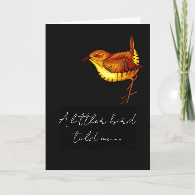 Tarjeta funny new baby congratulations (Anverso)