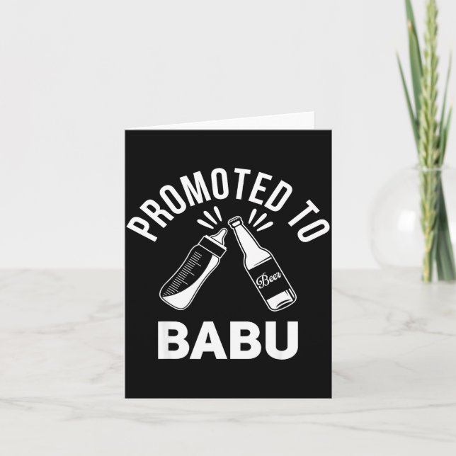 Tarjeta Funny New Grandpa Pregnancy Announcement Promoted  (Anverso)