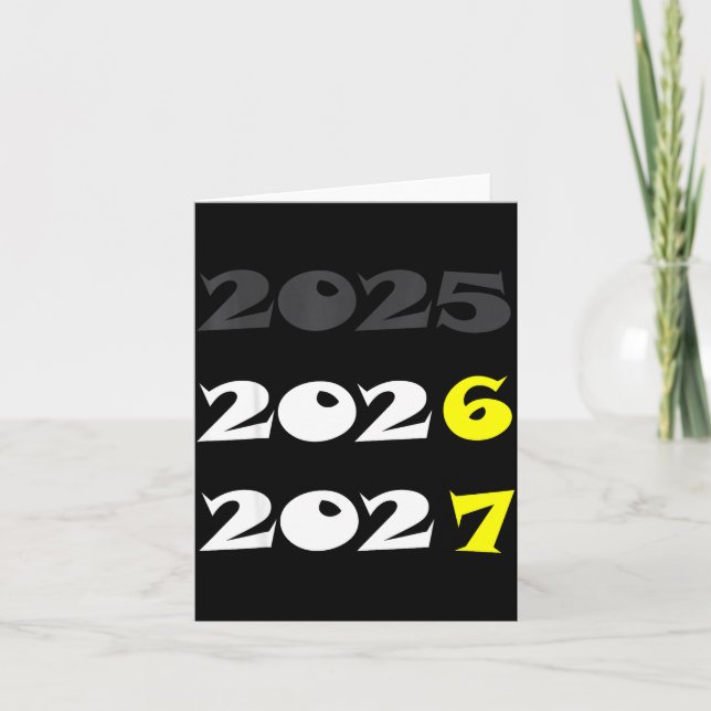 Tarjeta Funny New Year 2026 Six Seven 67 Meme  (Anverso)
