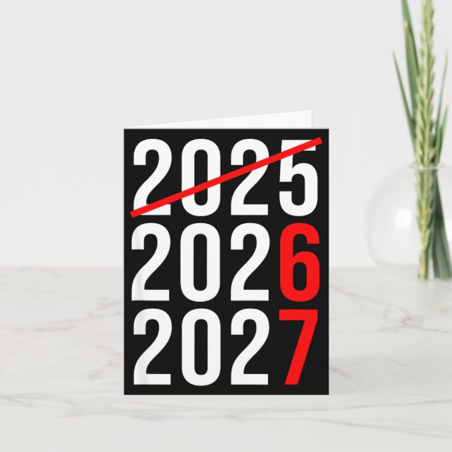 Tarjeta Funny New Year 67 Meme Hello 2026 Goodbye 2025 Wai (Anverso)