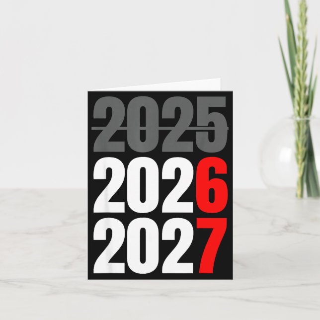 Tarjeta Funny New Years Shirts 67 Meme Boys New Years 2026 (Anverso)