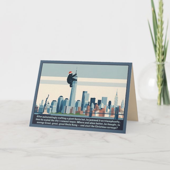 Tarjeta Funny New York Christmas (Anverso)