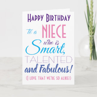 Tarjeta Funny Niece Feliz Cumpleaños