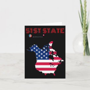 Tarjeta Funny O Canada 51st State Trump Canada Meme Americ