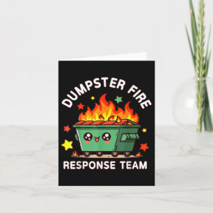Tarjeta Funny Obra divertida del equipo de respuesta a inc