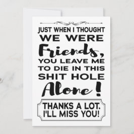 Tarjeta Funny obrera deja despedida