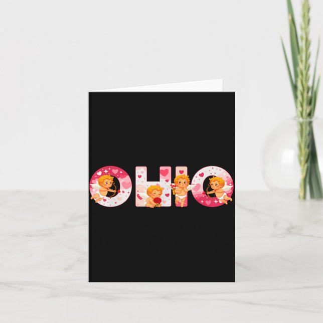 Tarjeta Funny Ohio Cud Midwestern Party O-h-i-o In Valenti (Anverso)