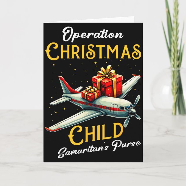 Tarjeta Funny Operation Christmas Child Funny Family Match (Anverso)