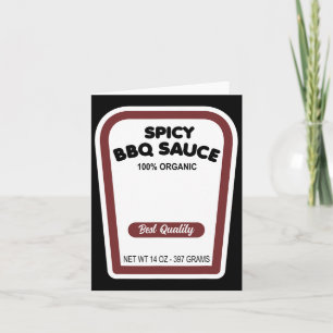 Tarjeta Funny Organigrama Bbq Sauce Halloween Easy Group C