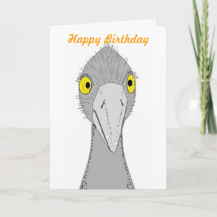 Tarjeta Funny Ostrich Birday Card