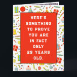 Tarjeta Funny Over the Hill Birthday<br><div class="desc">Tarjeta de certificado de cumpleaños para adultos creativos para cualquiera que se sienta más joven de lo que parece. Para personalizar el texto de edición para añadir nombre y fecha de nacimiento.</div>