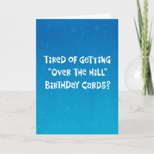 Tarjeta Funny "Over the Hill" Cumpleaños 75