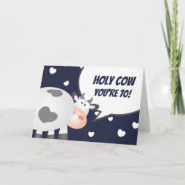 Tarjeta Funny Over The Hill Feliz cumpleaños número 70