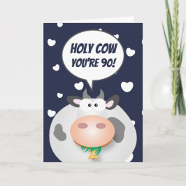 Tarjeta Funny Over The Hill Feliz cumpleaños número 90