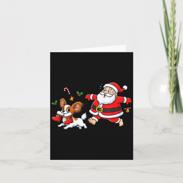 Tarjeta Funny Pallon Santa Claus Boots Christmas Womens Me (Anverso)