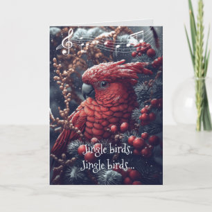 Tarjeta Funny Parrot Navidades Card