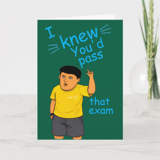 Tarjeta funny Passed the bar exam card