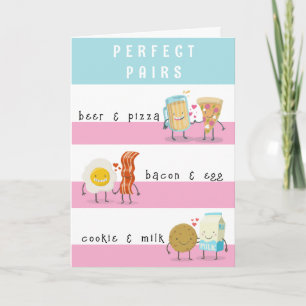 TARJETA FUNNY PERFECTO PAIR ANIVERSARIO