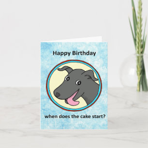 Tarjeta Funny Perro Lover Cute Perro Negro Puppy Cumpleaño
