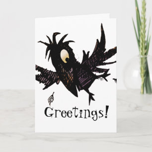 Tarjeta Funny Personalizado Black Crow Greetings Black Cro
