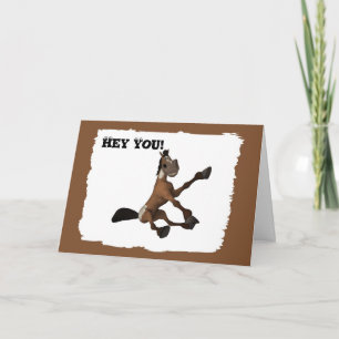 Tarjeta Funny Personalizado Horse Birday Card
