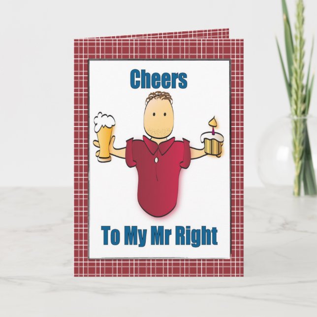 Tarjeta Funny Personalizado Husband Boyfriend Birthday (Anverso)