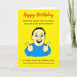 Tarjeta Funny Personalizado Man Thumbup Birthday Card