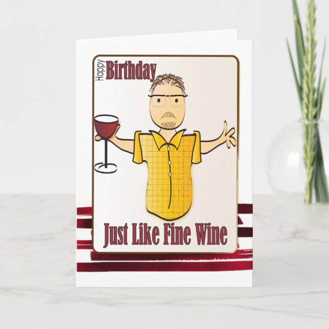Tarjeta Funny Personalizado masculino para él dulce cumple (Anverso)