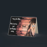 Tarjeta Funny Personalizado Redneck cumpleaños<br><div class="desc">Todos somos un poco pelirrojos, ¿no? Si conoces a alguien que lo es, entonces esta es la tarjeta de cumpleaños perfecta para ellos. Con su chiste gracioso dentro y un serio funda de palabras mal escritas, esto levantará una risita. Agregue el nombre de su amigo y cambie el texto a...</div>