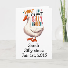 Tarjeta Funny Personalized Birthday Card - Silly Goose