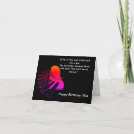 Tarjeta Funny Piano Chiste Cumpleaños