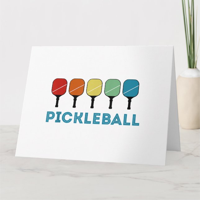 Tarjeta Funny Pickleball Retro Vintage (Anverso)