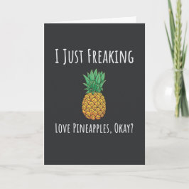 Tarjeta Funny Pineapple Cards Humor Fruit Humorous