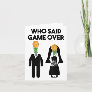 Tarjeta Funny Pineapple Swinger Gift Boda Bride Groom M