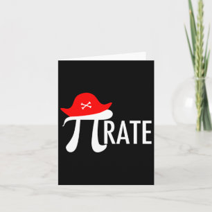Tarjeta Funny Pirate Math Pun - Humor de símbolo de Pi Day