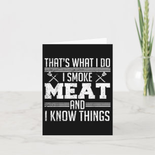 Tarjeta Funny Pitmaster I Smoat Bbq Smoker Grill Dad