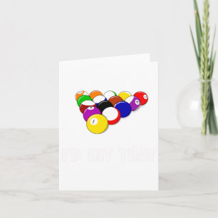 Tarjeta Funny Pool Quote Id Golpeó Al Jugador De Billetes 